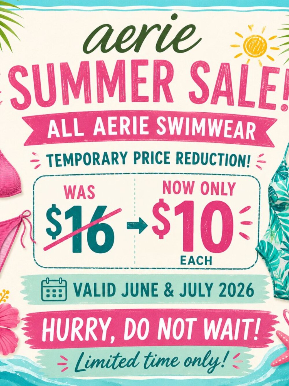 Summer Sale on Aerie Swimwear!